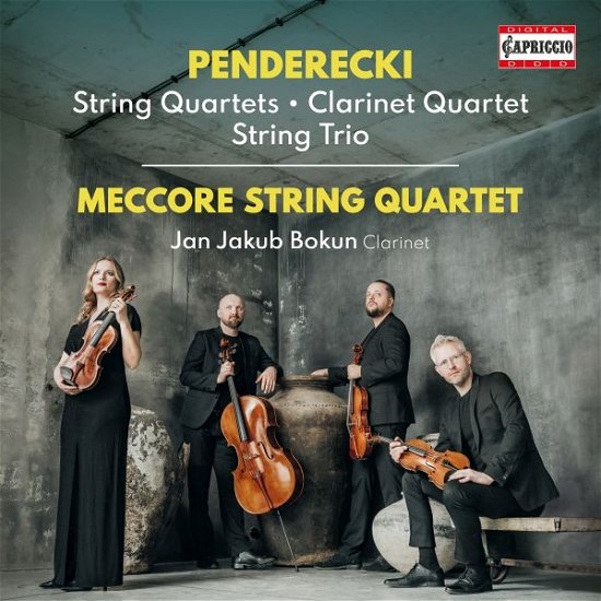 Cover for Bokun, Jan Jakub / Meccore String Quartet · Penderecki: Complete String Quartets - Clarinet Quartet - String Trio (CD) (2023)