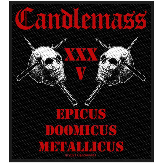 Cover for Candlemass · Epicus 35th Anniversary (Patch) (Patch) [Black edition] (2021)