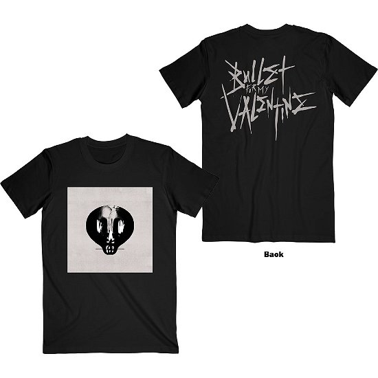 Bullet For My Valentine Unisex T-Shirt: Album Cropped & Large Logo (Back Print) - Bullet For My Valentine - Marchandise -  - 5056368679933 - 