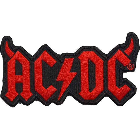 AC/DC Standard Woven Patch: Horns - AC/DC - Koopwaar -  - 5056368695933 - 