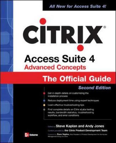 Cover for Steve Kaplan · Citrix Access Suite 4 Advanced Concepts: the Official Guide, 2/e (Paperback Book) (2006)