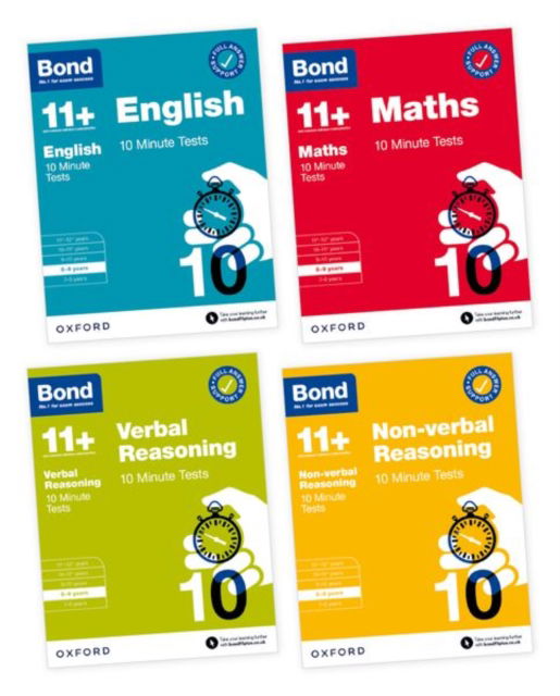 Bond 11+: Bond 11+ 10 Minute Tests Bundle with Answer Support 8-9 years - Bond 11+ - Bond 11+ - Boeken - Oxford University Press - 9780192784933 - 7 juli 2022