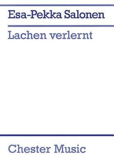 Cover for Esa-Pekka Salonen · Lachen Verlernt (Buch) (2005)