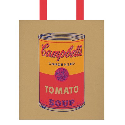 Galison / Warhol, Andy · Andy Warhol Campbell's Soup Tote Bag (TØJ) (2017)