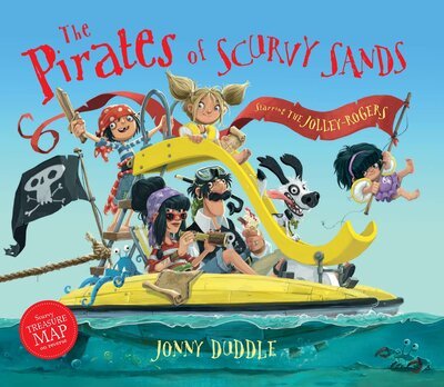Cover for Jonny Duddle · The pirates of Scurvy Sands starring the Jolley-Rogers (Bok) [First United States edition. edition] (2018)