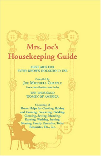 Cover for Joe Mitchell Chapple · Mrs. Joe's Housekeeping Guide (Paperback Book) (2009)