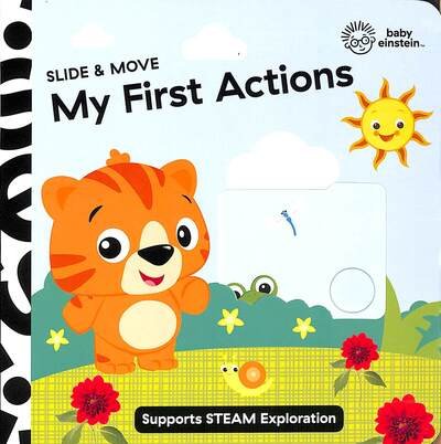 Cover for P I Kids · Baby Einstein Slide &amp; Move My First Actions Novelty Board Book (Innbunden bok) (2021)