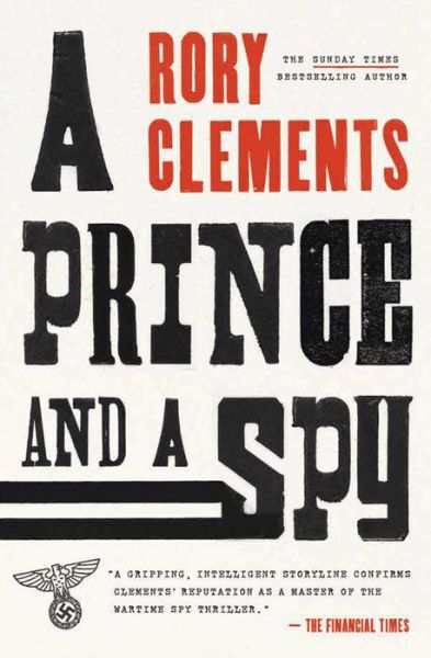 Cover for Rory Clements · A Prince and a Spy (Hardcover Book) (2021)