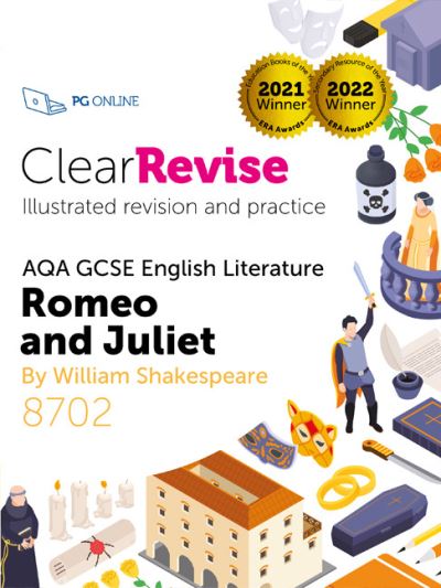 Cover for ClearRevise AQA GCSE English Literature: Shakespeare, Romeo and Juliet (Taschenbuch) (2023)