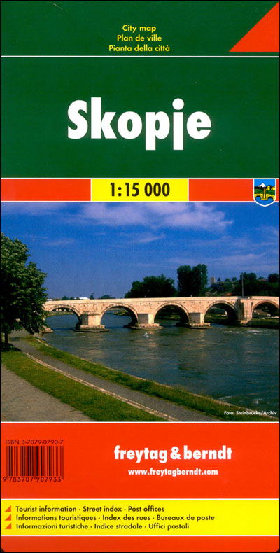 Cover for Freytag &amp; Berndt · Freytag &amp; Berndt City Map: Skopje (Hardcover Book) (2009)