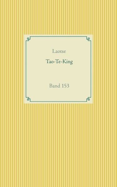 Cover for Laotse · Tao Te King: Band 153 (Paperback Book) (2020)
