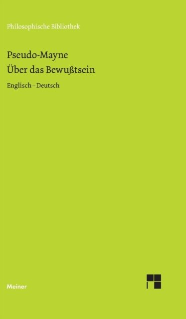 Cover for Pseudo-Mayne · UEber das Bewusstsein (1728) (Gebundenes Buch) (2018)