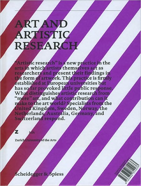 Art and Artistic Research: Music, Visual Art, Design, Literature, Dance - VSS-Zurich University of the Arts Yearbook         (CHUP) - Corina Caduff - Libros - Scheidegger und Spiess AG, Verlag - 9783858812933 - 18 de agosto de 2017