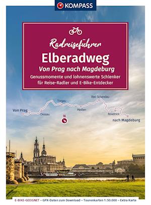 Cover for KOMPASS Radreiseführer Elberadweg, Von Prag nach Magdeburg (Book) (2023)