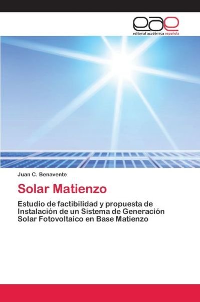 Cover for Benavente · Solar Matienzo (Book) (2020)