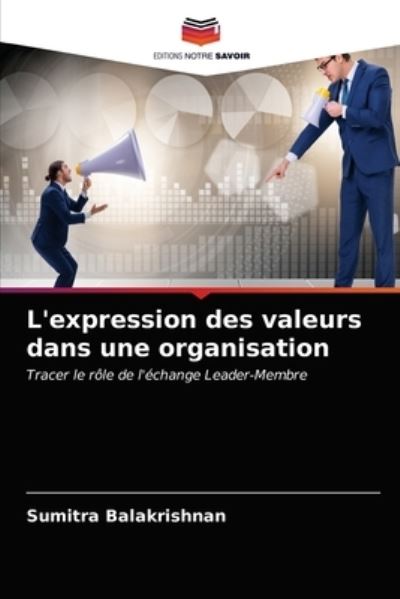 Cover for Balakrishnan · L'expression des valeurs d (N/A) (2021)