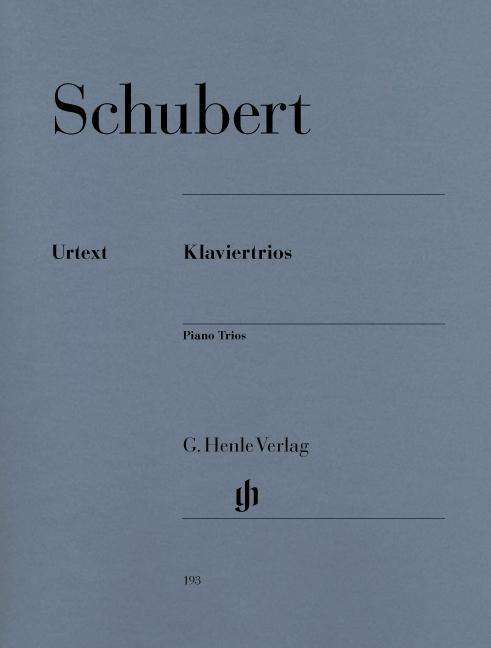 Klaviertrios.HN193 - F. Schubert - Bøker - SCHOTT & CO - 9790201801933 - 6. april 2018