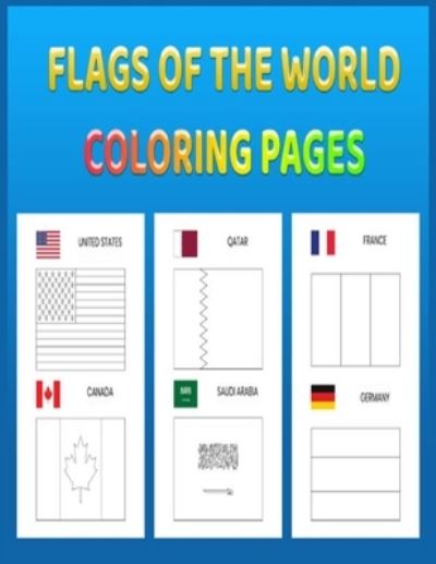 Cover for Adon Coloring · Flags of the World Coloring Pages (Paperback Book) (2020)