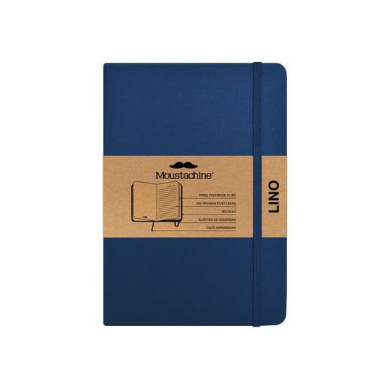 Cover for Moustachine · Moustachine Classic Linen Medium Dark Blue Ruled Flex (Book) (2024)