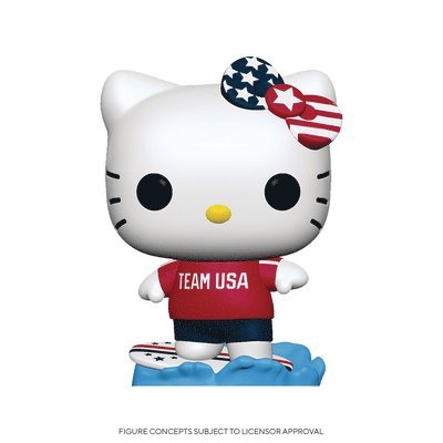 Cover for Funko Pop! Sanrio: · Sanrio: Funko Pop! - Hello Kitty x Team Usa - Hello Kitty (Surfing) (Vinyl Figure 35) (Toys) (2021)