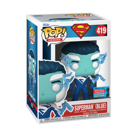 DC Comics POP! Vinyl Figur Superman (Blue) (NYCC/F - DC Comics - Merchandise - Funko - 0889698585934 - 25 december 2022