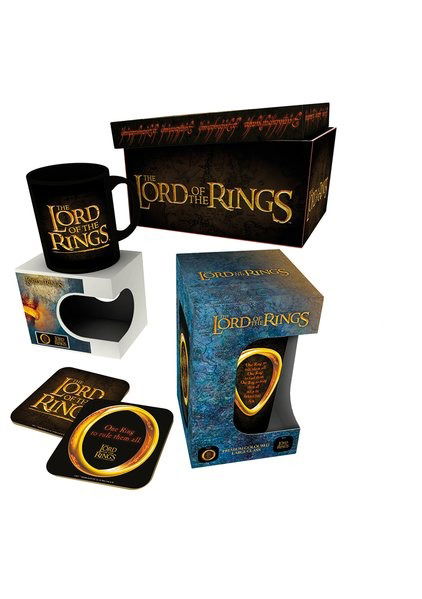Lord Of The Rings - One Ring (Set Bicchiere Colorato+Tazza+Set Sottobicchieri) - Lord Of The Rings - Fanituote -  - 5028486407934 - 