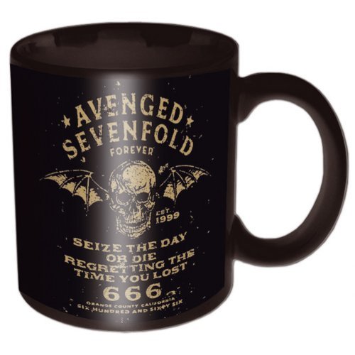 Cover for Avenged Sevenfold · Avenged Sevenfold Boxed Standard Mug: Seize the Day (Krus) [Black edition] (2014)
