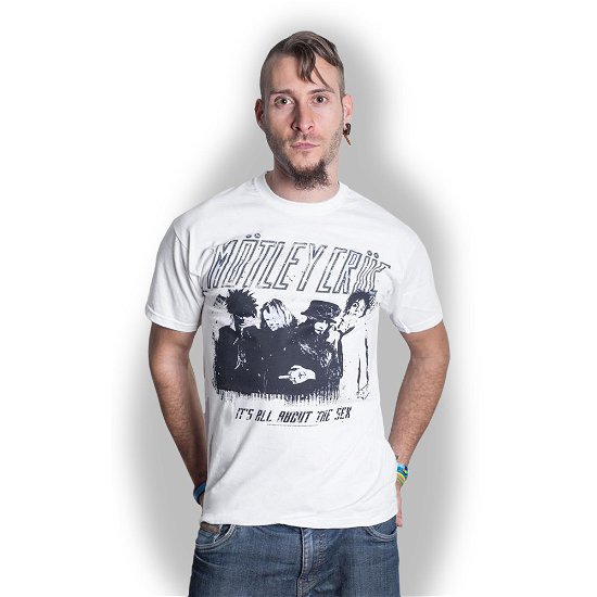 Cover for Mötley Crüe · Motley Crue Unisex T-Shirt: Stencil (T-shirt) [size S] [White - Unisex edition]