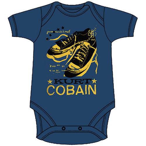 Cover for Kurt Cobain · Kurt Cobain Kids Baby Grow: Laces (Navy Blue) (3-6 Months) (CLOTHES) [size 0-6mths] [Blue - Kids edition] (2021)