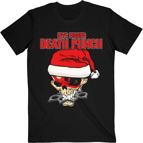 Five Finger Death Punch Unisex T-Shirt: Santa Knucklehead - Five Finger Death Punch - Merchandise -  - 5056561099934 - 