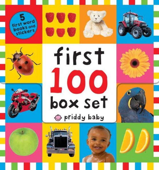 Cover for Roger Priddy · First 100 PB Box Set (5 books): First 100 Words; First 100 Animals; First 100 Trucks and Things That Go; First 100 Numbers; First 100 Colors, ABC, Numbers - First 100 (Book pack) (2017)