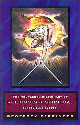 Cover for Geoffrey Parrinder · The Routledge Dictionary of Religious and Spiritual Quotations (Paperback Book) (2000)