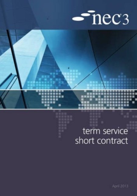 Cover for Nec · NEC3 Term Service Short Contract (TSSC) (Paperback Book) (2013)