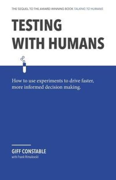 Cover for Giff Constable · Testing with Humans (Paperback Book) (2018)