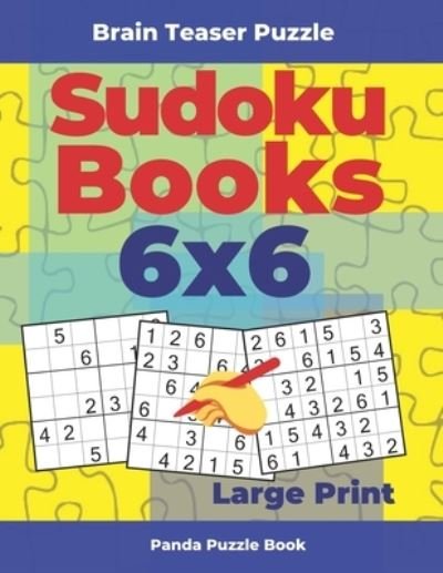 Cover for Panda Puzzle Book · Brain Teaser Puzzle - Sudoku Books 6x6 Large Print (Paperback Bog) (2019)