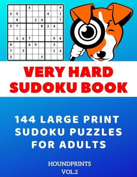 Cover for Houndprints · Very Hard Sudoku Book (Paperback Bog) (2019)