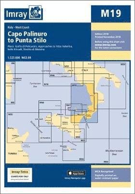 Cover for Imray Imray · Imray Chart M19: Capo Palinuro to Punta Stilo - M Charts (Paperback Book) [New edition] (2018)