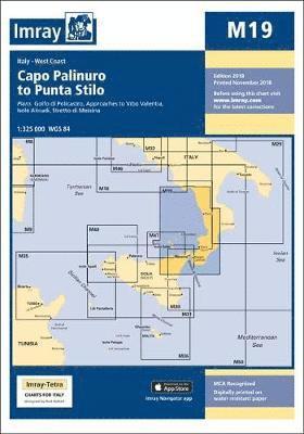 Cover for Imray Imray · Imray Chart M19: Capo Palinuro to Punta Stilo - M Charts (Taschenbuch) [New edition] (2018)