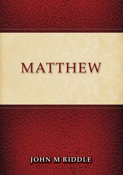 Cover for John Riddle · Matthew (Paperback Book) (2018)