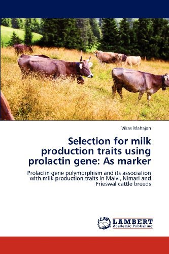 Cover for Vikas Mahajan · Selection for Milk Production Traits Using Prolactin Gene: As Marker: Prolactin Gene Polymorphism and Its Association with Milk Production Traits in Malvi, Nimari and Frieswal Cattle Breeds (Pocketbok) (2012)