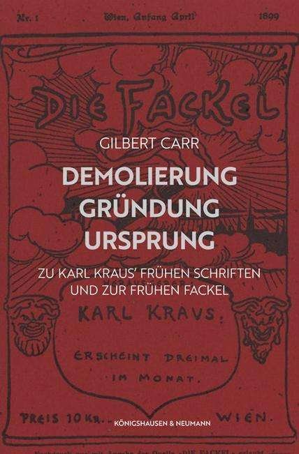 Cover for Carr · Demolierung - Gründung - Ursprung (Book)
