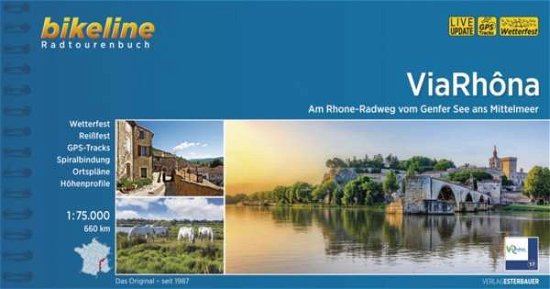 Cover for Esterbauer · Bikeline: Via Rhôna: Rhone-Radweg vom Genfer See zum Mittelmeer (Book) (2016)