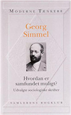 Cover for Georg Simmel · Moderne tænkere: Hvordan er samfundet muligt? (Sewn Spine Book) [1st edition] (1998)