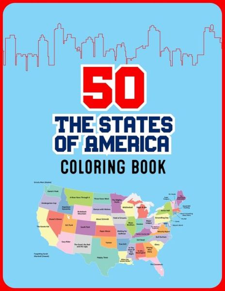 Cover for Atkins White Publication · 50 The States of America Coloring Book (Pocketbok) (2020)