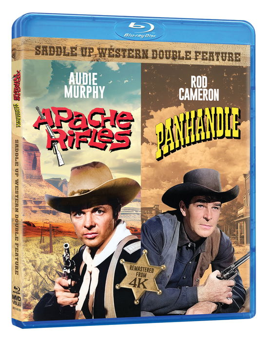 Cover for Saddle Up Westerns: Apache Rifles + Panhandle (Blu-ray) (2025)