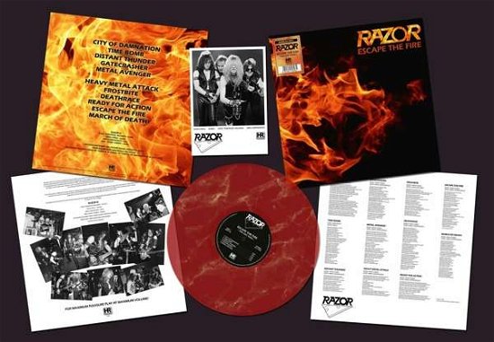 Cover for Razor · Escape the Fire (Marbled Vinyl) (LP) (2021)