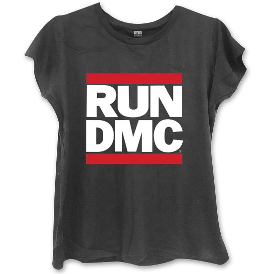 Run Dmc: Logo Black (T-Shirt Donna Tg. S) - Run DMC - Mercancía - Bravado - 5055979960935 - 