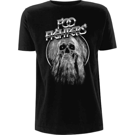 Foo Fighters Unisex T-Shirt: Bearded Skull - Foo Fighters - Produtos - PHD - 5056012011935 - 31 de julho de 2017
