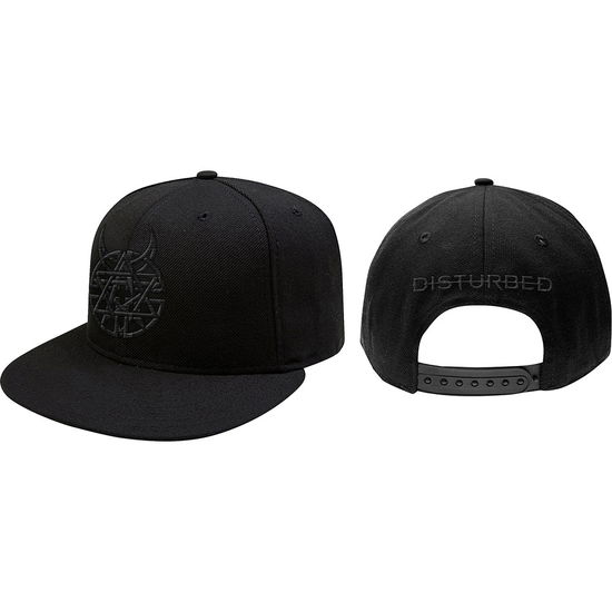 Cover for Disturbed · Disturbed Unisex Snapback Cap: Icon &amp; Logo (Kläder) [Black - Unisex edition]