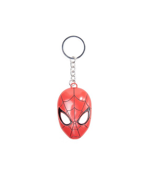 Marvel: Spider-Man - 3D Metal Mask Keychain Red (Portachiavi) - Bioworld Europe - Fanituote -  - 8718526226935 - 